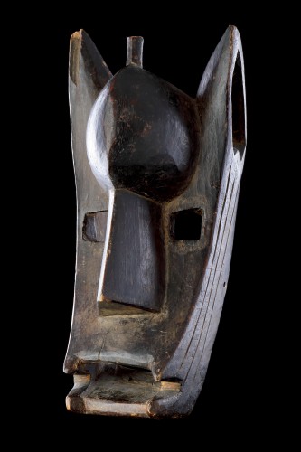 Tribal Art  - Mali Bamana Koré Initiation Mask in the Form of a Hyena ‘Surukuw’ 