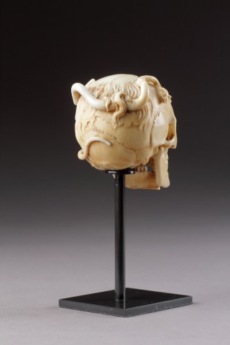  - An Exceptional German Carved Ivory Vanitas 