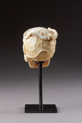 Antiquités - An Exceptional German Carved Ivory Vanitas 