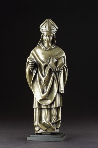 XIe au XVe siècle - Statue gothique en bronze, Tournai XVe siècle
