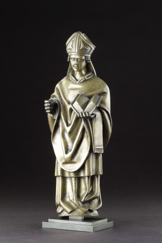 Moyen Âge - Statue gothique en bronze, Tournai XVe siècle