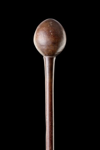South African Zulu Ceremonial Carved Rhinoceros Horn Prestige Knobkerrie  - 