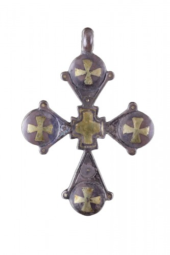 Croix  byzantine en argent et or