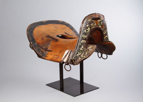 XIXe siècle - Selle de cheval, cavaliers Kampa - Tibet occidental 19e siècle