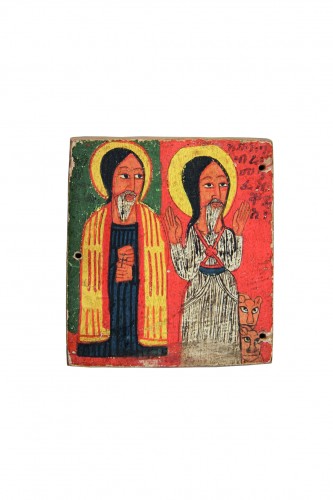 Pendentif à double face de dévotion chrétienne éthiopienne, 18e - 19e siècle  - Finch and Co