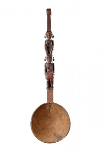 Figurative Ladle from Palau the Long Wooded Handle 