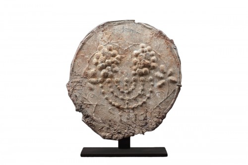 Très rare rondelle de plomb juive d'époque romaine
