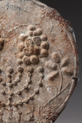 Avant JC au Xe siècle - Très rare rondelle de plomb juive d'époque romaine