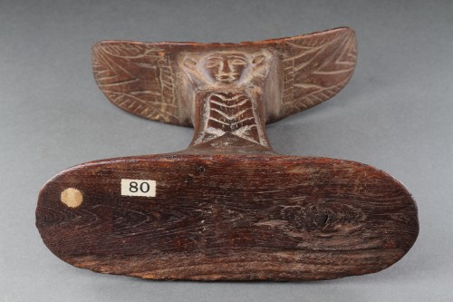 Antiquités - Egyptian Wooden Headrest 