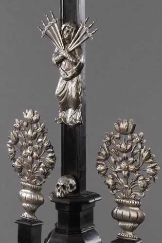 A South German Silver Mounted Devotional Crucifix  - 