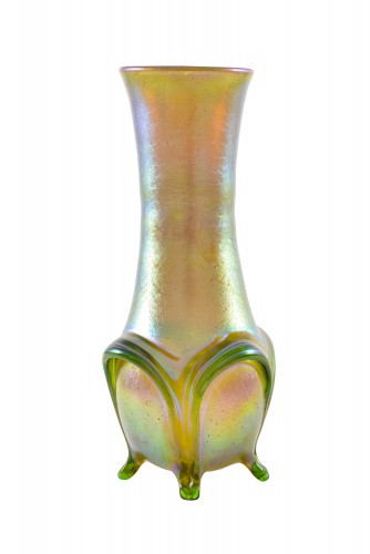 Vase Loetz Silber Iris with foliage decoration ca. 1901 - Glass & Crystal Style Art nouveau