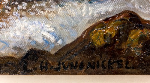 XXe siècle - Ludwig Heinrich Jungnickel (1881-1965) - Paysage côtier près d'Abbazia