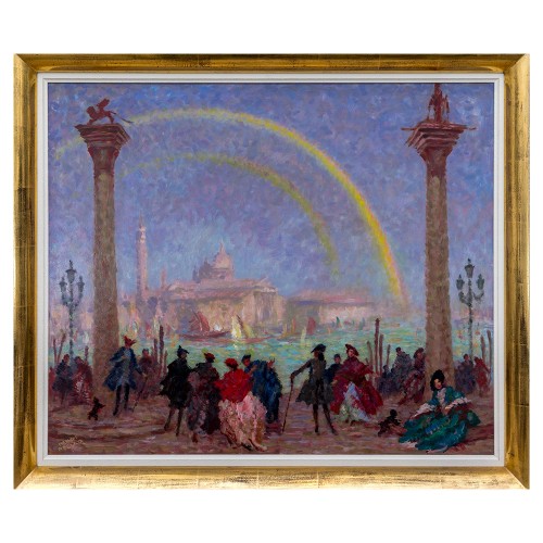 Hanns Pellar (1886-1971) - Rainbow over Venice