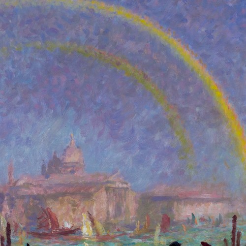 Hanns Pellar (1886-1971) - Arc-en-ciel sur Venise - 