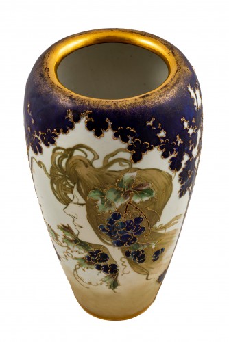 Art nouveau - Portrait Vase Amphora ca. 1897 marked ceramics