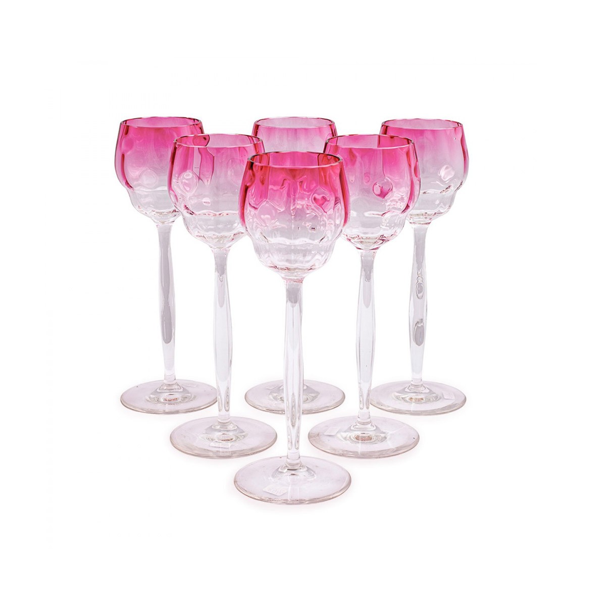 Set Of 6 Wine Glasses Meteor Decoration Koloman Moser Meyr S Neffe Ca 1901 Ref 103053