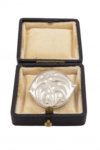 Brooch Josef Hoffmann Wiener Werkstatte 1912 silver marked - Antique Jewellery Style Art nouveau