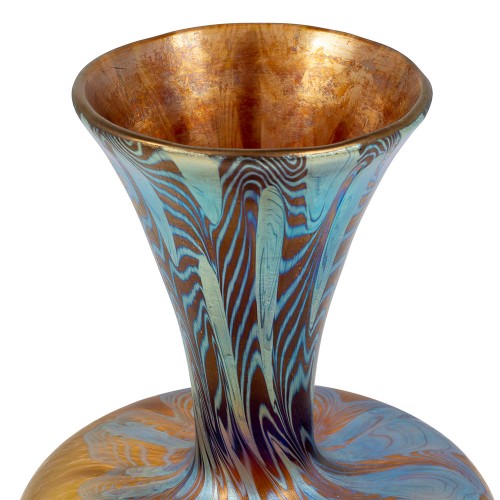 Art nouveau - Vase Johann Loetz Witwe décor Argus env. 1902