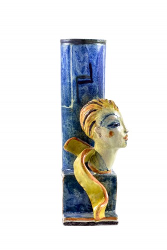 Ceramic lamp stand Gudrun Baudisch Wiener Werkstatte ca. 1928 - Art nouveau