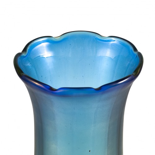 Monumental Vase Johann Loetz Witwe Luna decoration ca. 1902 - Glass & Crystal Style Art nouveau