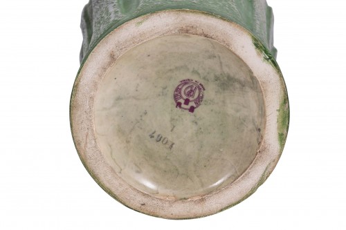 XXe siècle - Paire de vases - Paul Dachsel Amphora vers 1906 porcelaine ivoire céramique marquée