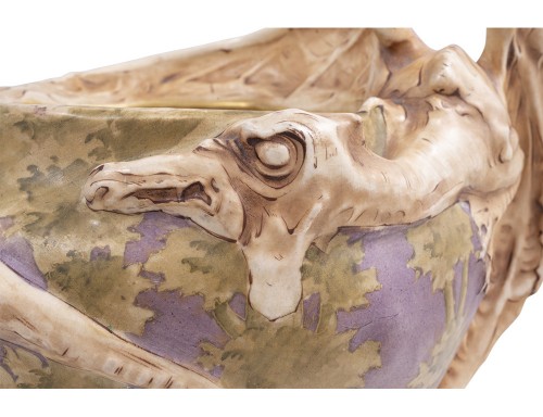 Grand vase dragon - Eduard Stellmacher Amphora ca. 1901 - Art nouveau