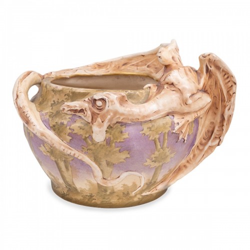 Antiquités - Grand vase dragon - Eduard Stellmacher Amphora ca. 1901