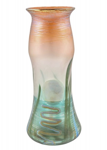 Antiquités - Vase Franz Hofstötter (décoration et forme) Loetz PG 436 env. 1900