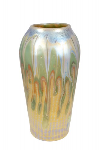 Antiquités - Large Vase Franz Hofstötter Loetz PG 413 decoration ca. 1900