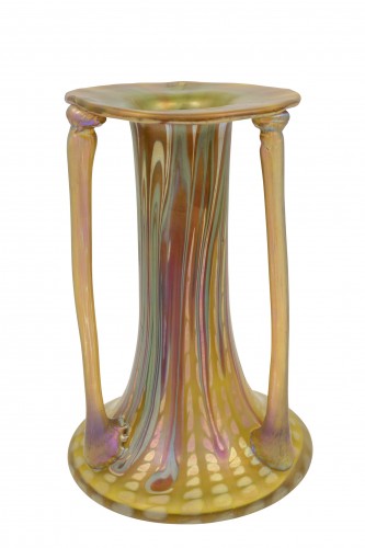 Vase Josef Hoffmann Franz Hofstötter Loetz PG 413 env. 1900 Art Nouveau - Verrerie, Cristallerie Style Art nouveau