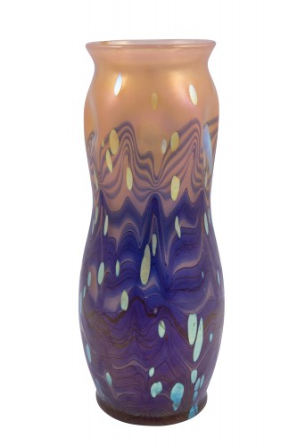 Vase Johann Loetz Witwe Cytisus Neuroth decoration ca. 1902 - Glass & Crystal Style Art nouveau