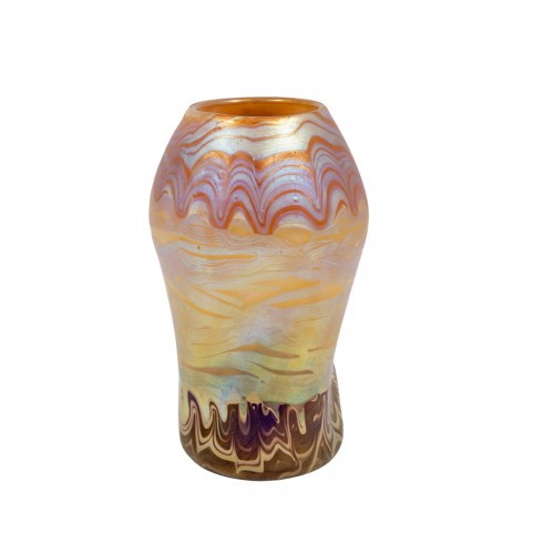 Vase Johann Loetz Witwe PG 358 décoration env. 1900 Art Nouveau Verre
