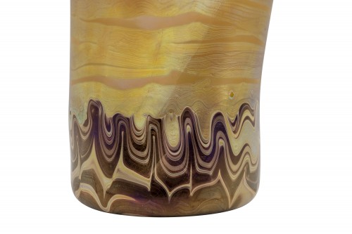 Glass & Crystal  - Vase Johann Loetz Witwe PG 358 decoration ca. 1900 Art Nouveau Glass