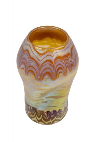 Vase Johann Loetz Witwe PG 358 decoration ca. 1900 Art Nouveau Glass - 