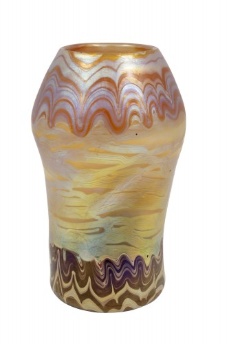 20th century - Vase Johann Loetz Witwe PG 358 decoration ca. 1900 Art Nouveau Glass