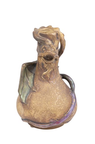 Art nouveau - Dragon Vase Eduard Stellmacher Amphora ca. 1901 Art Nouveau Ceramics