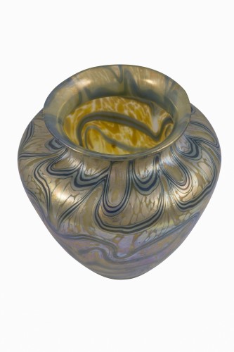 XXe siècle - Vase Art Nouveau Johann Loetz Witwe PG 1/104 ca 1901 Verre de Bohême