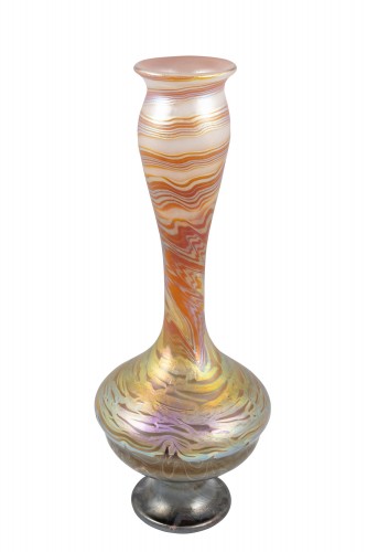 XXe siècle - Grand vase Johann Loetz Witwe PG 387 décoration vers 1900