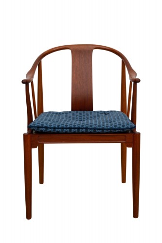 3 China Chairs Hans J. Wegner Fritz Hans 1981 Mahogany Mid-Century Design - Seating Style 