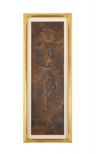 Art nouveau - Paire de reliefs Dionysos et Déméter Georg Klimt env. 1900