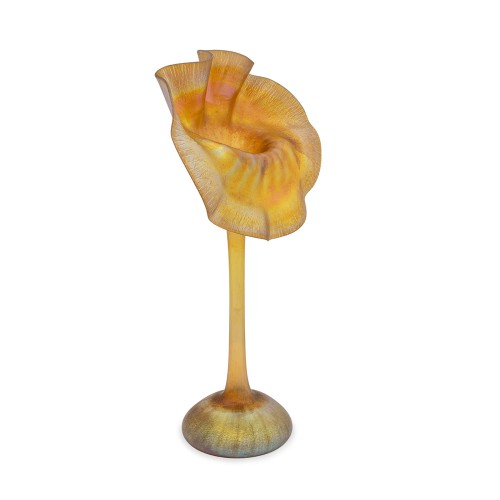 Vase "Jack-in-the-pulpit" Louis C. Tiffany 1906 signé