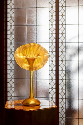 Art nouveau - Vase "Jack-in-the-pulpit" Louis C. Tiffany 1906 signé