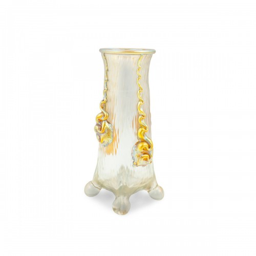 Vase Johann Loetz Witwe Nautilus decoration ca. 1903 Art Nouveau Glass