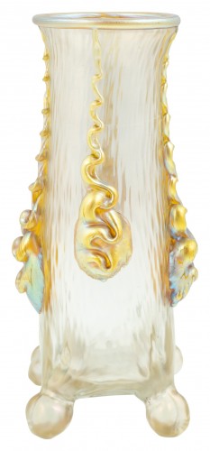 Verrerie, Cristallerie  - Vase Loetz décoration Nautilus vers 1903