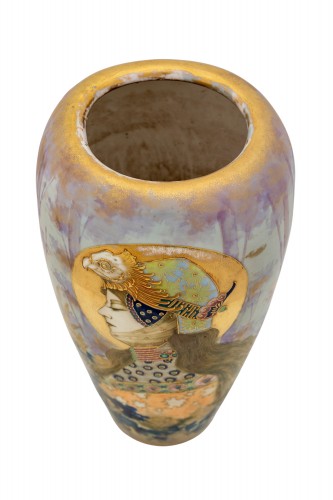 Porcelain & Faience  - Antique Art Nouveau Vase &quot;Germania&quot; Nikolaus Kannhäuser Amphora ca. 1900 