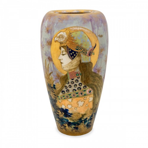 Art nouveau - Antique Art Nouveau Vase &quot;Germania&quot; Nikolaus Kannhäuser Amphora ca. 1900 