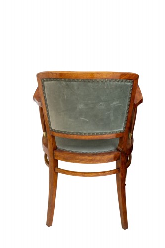 Antiquités - Viennese Jugendstil desk and armchair J.W. Müller ca. 1905