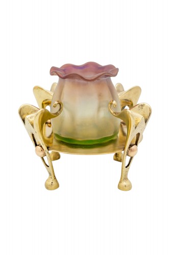 Vase in brass mount Antoinette Krasnik Johann Lotz Witwe ca. 1900 - 