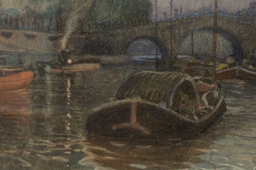Paintings & Drawings  - Seine-Kanal ca. 1904 - Rudolf Quittner (1872-1910)