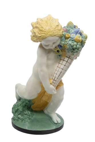 Putti quatre saisons Michael Powolny Wiener Keramik vers 1906 - Florian Kolhammer